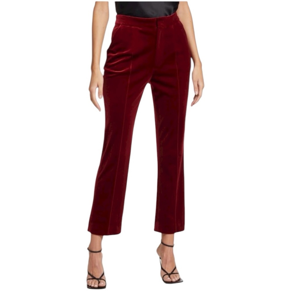 Favorite Daughter The Amore Pant Women’s Red Velvet Maroon Size 4 NWT